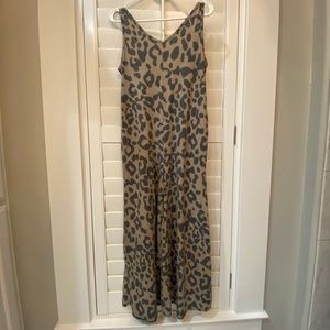 Leopard Romper w Pockets